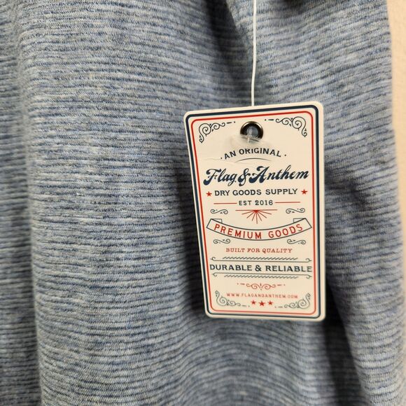 NEW Flag & Anthem Mens Short Sleeve Striped 3 Button Cotton Henley Tee XXL - Picture 4 of 7